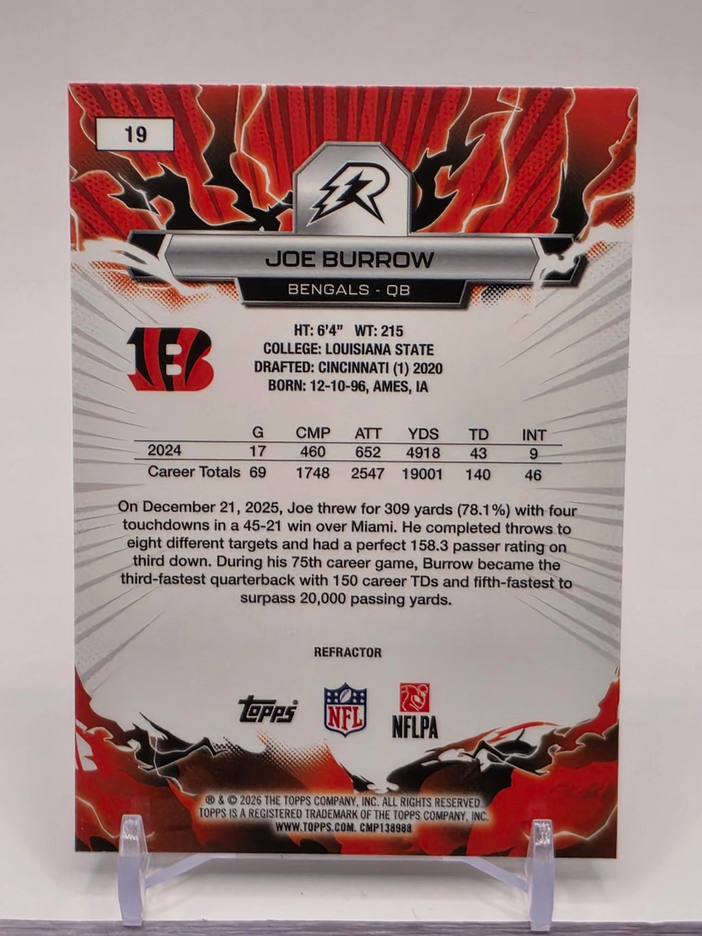 2025 Topps Resurgence #19 Joe Burrow