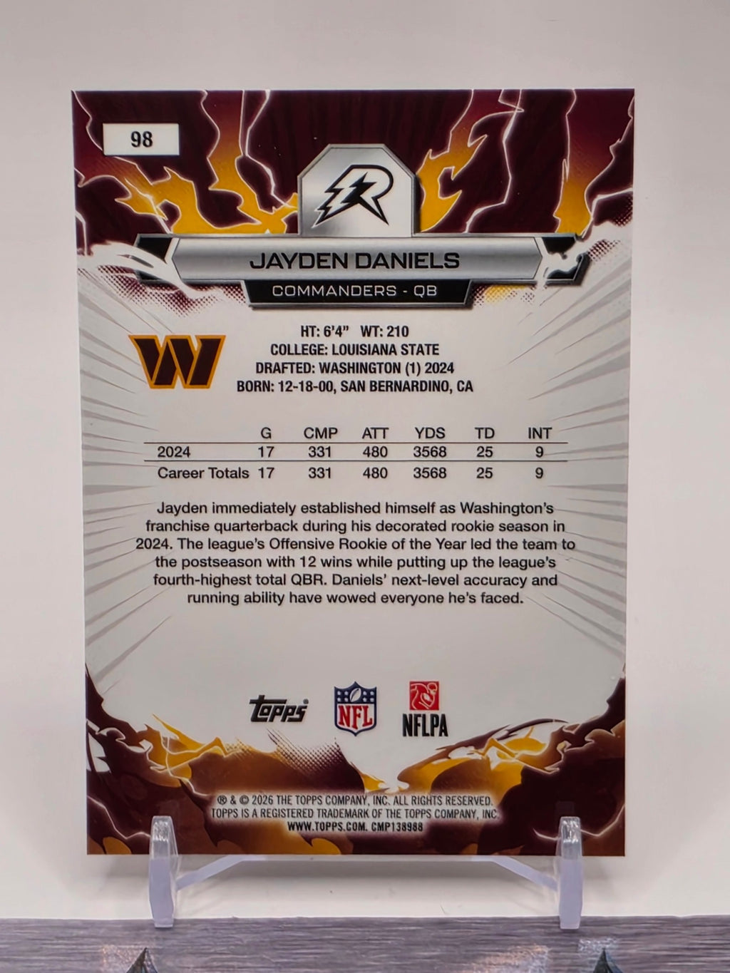 2025 Topps Resurgence #98 Jayden Daniels