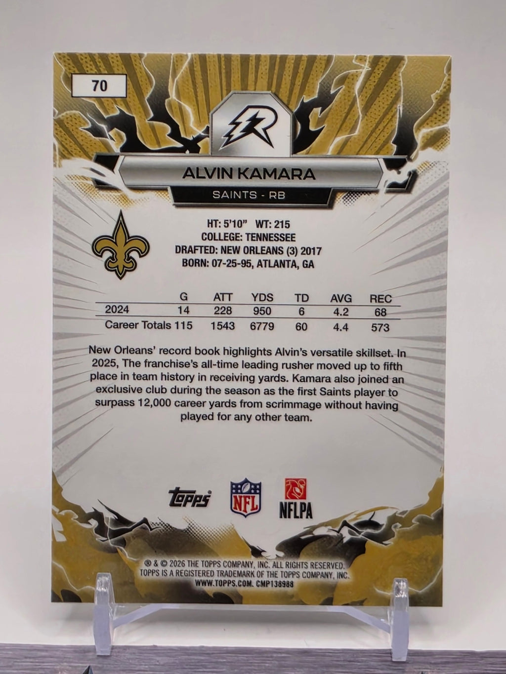 2025 Topps Resurgence #70 Alvin Kamara