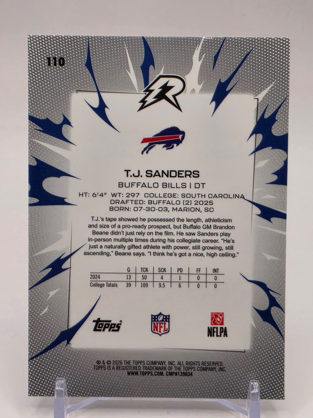 2025 Topps Resurgence #110 T.J. Sanders