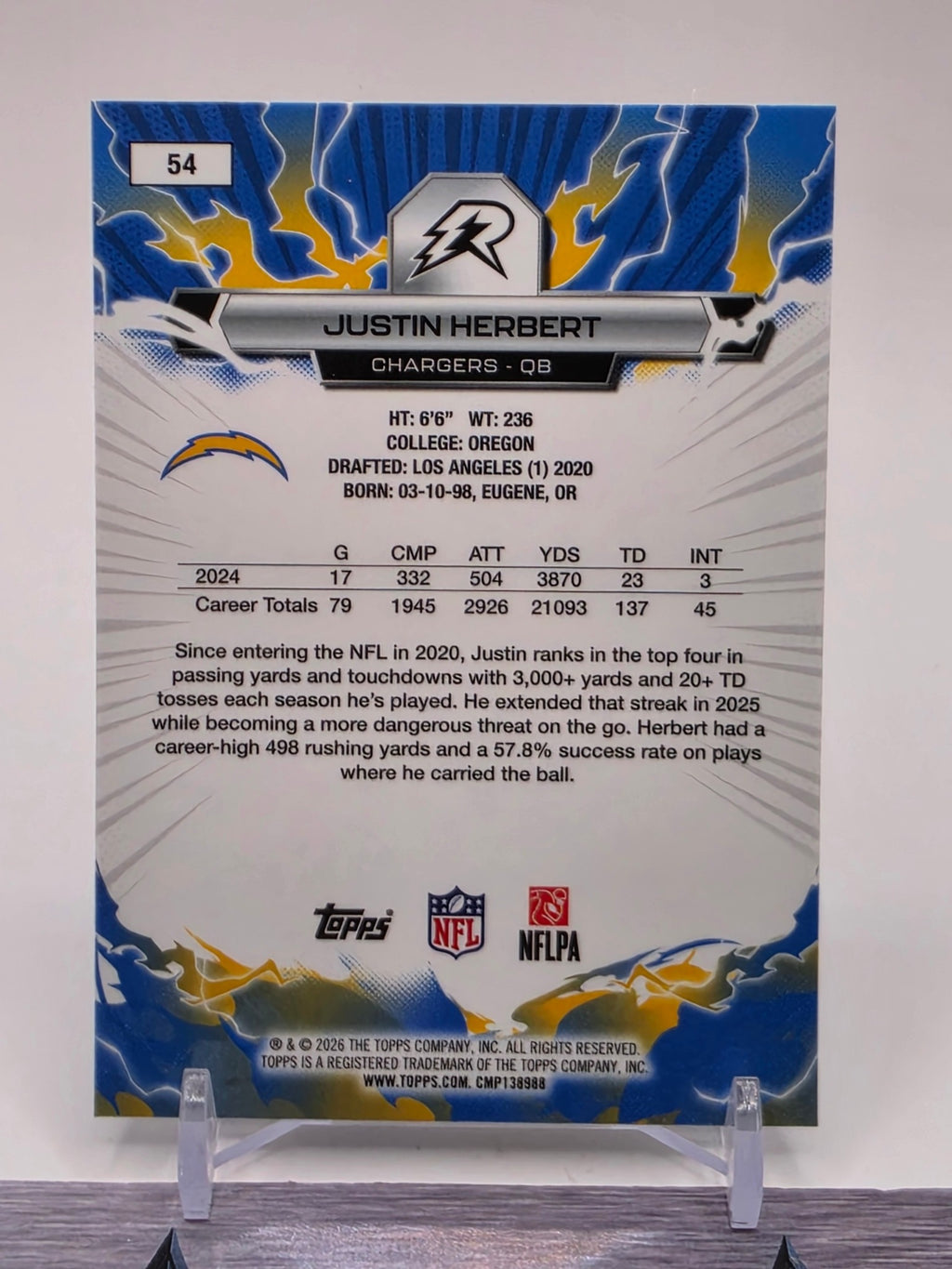 2025 Topps Resurgence #54 Justin Herbert