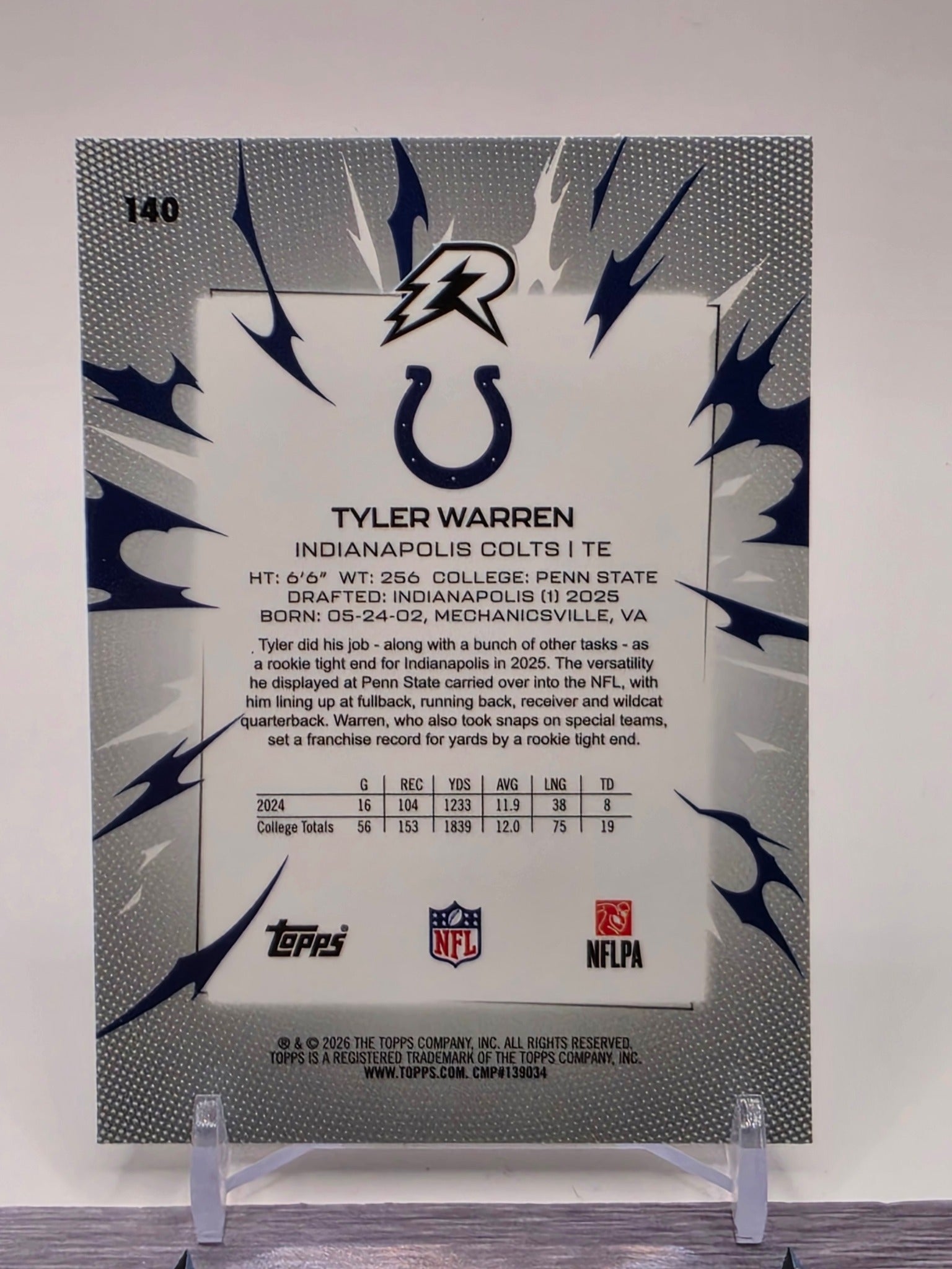 2025 Topps Resurgence #140 Tyler Warren