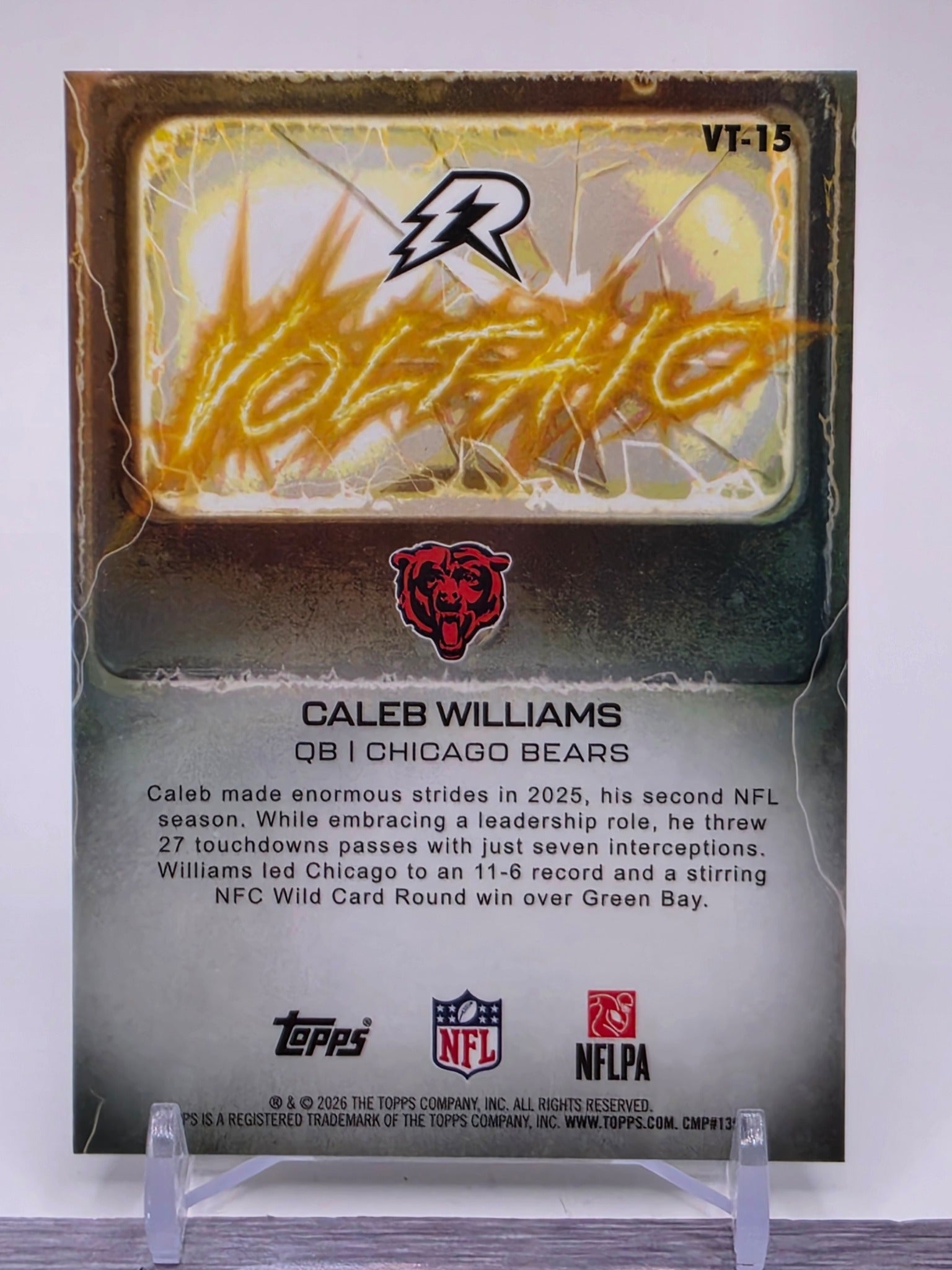 2025 Topps Resurgence #VT-15 Caleb Williams Voltaic