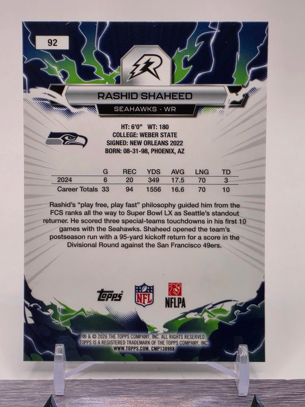 2025 Topps Resurgence #92 Rashid Shaheed