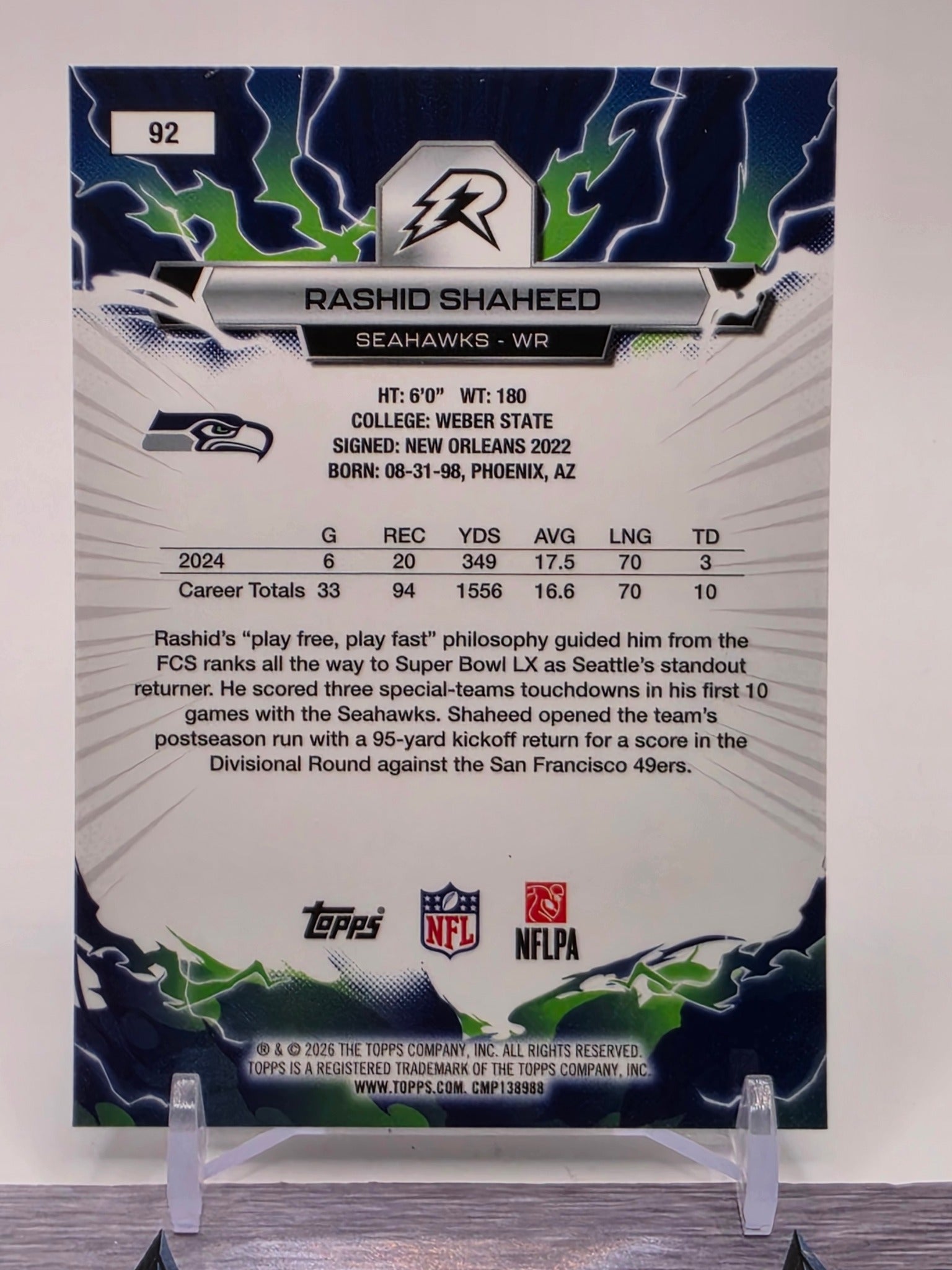 2025 Topps Resurgence #92 Rashid Shaheed