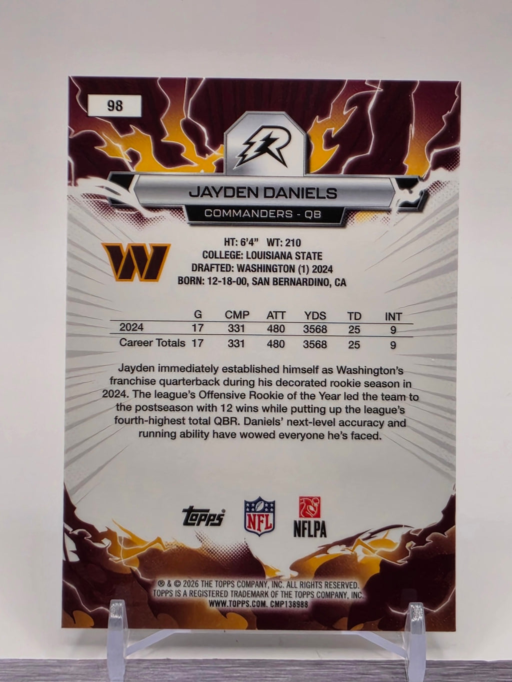 2025 Topps Resurgence #98 Jayden Daniels