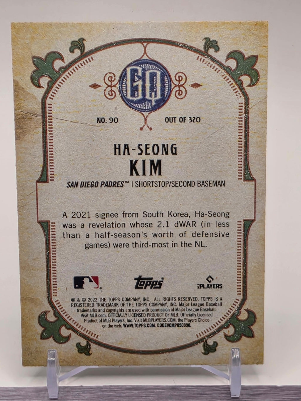 2022 Topps Gypsy Queen #90 Ha-Seong Kim