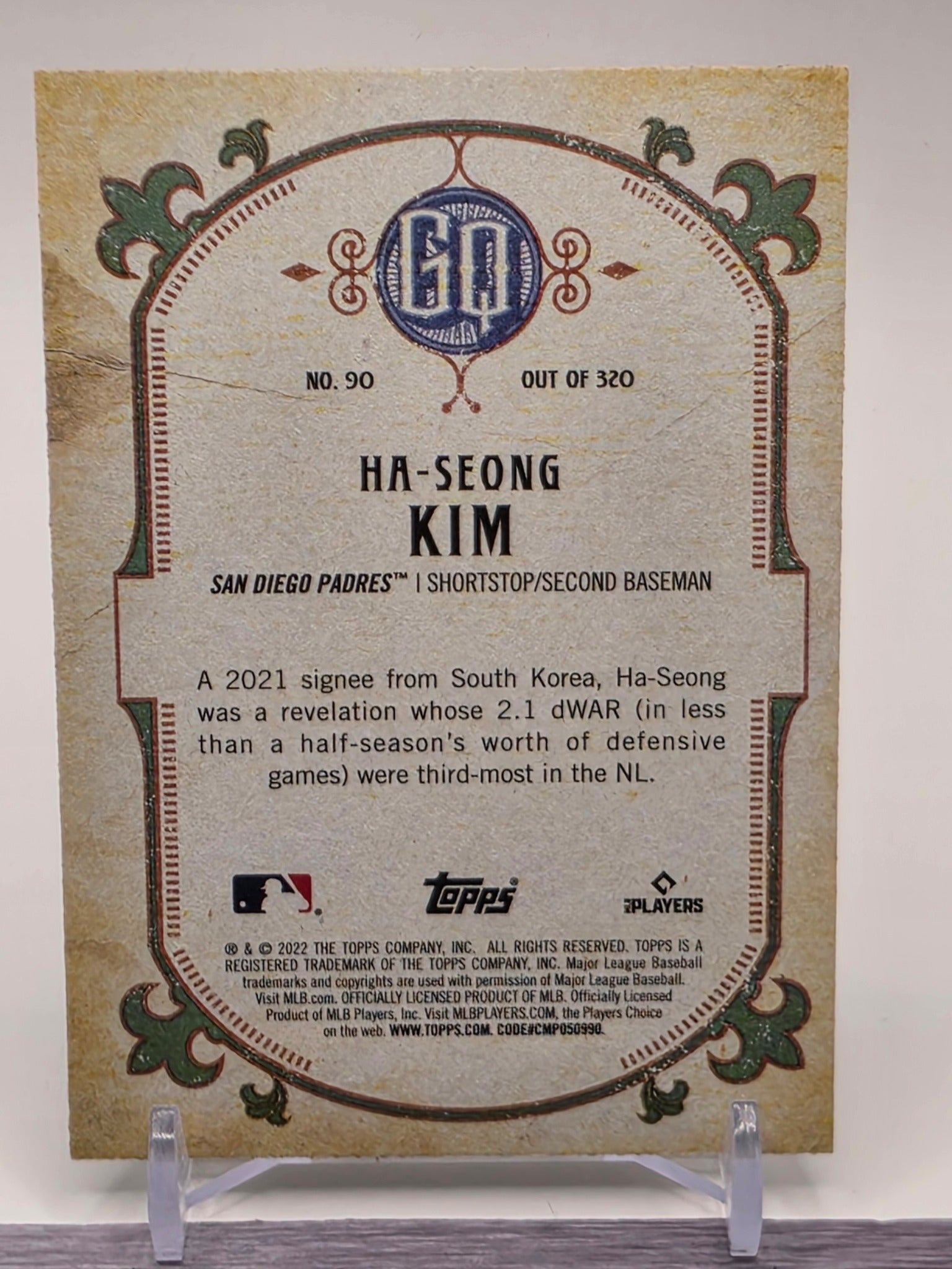 2022 Topps Gypsy Queen #90 Ha-Seong Kim