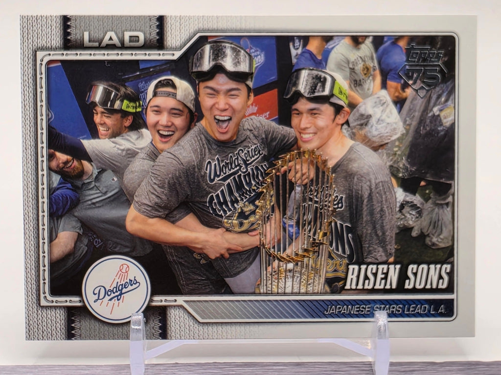 2026 Topps #642 Risen Sons (Shohei Ohtani / Roki Sasaki / Yoshinobu Yamamoto)
