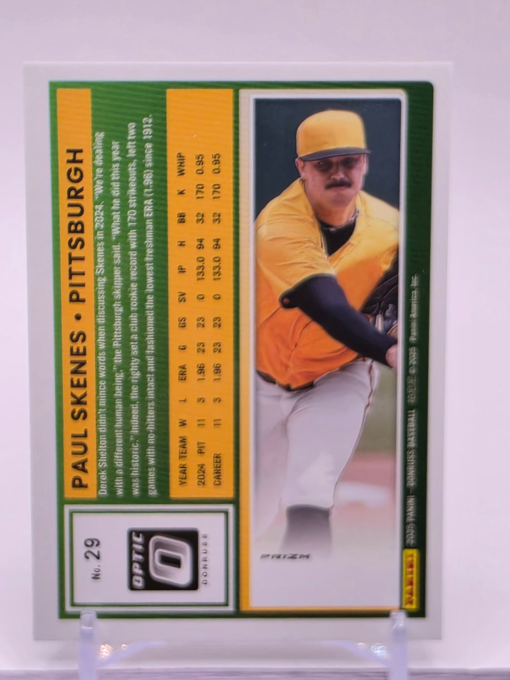 2025 Donruss #29 Paul Skenes Optic Holo
