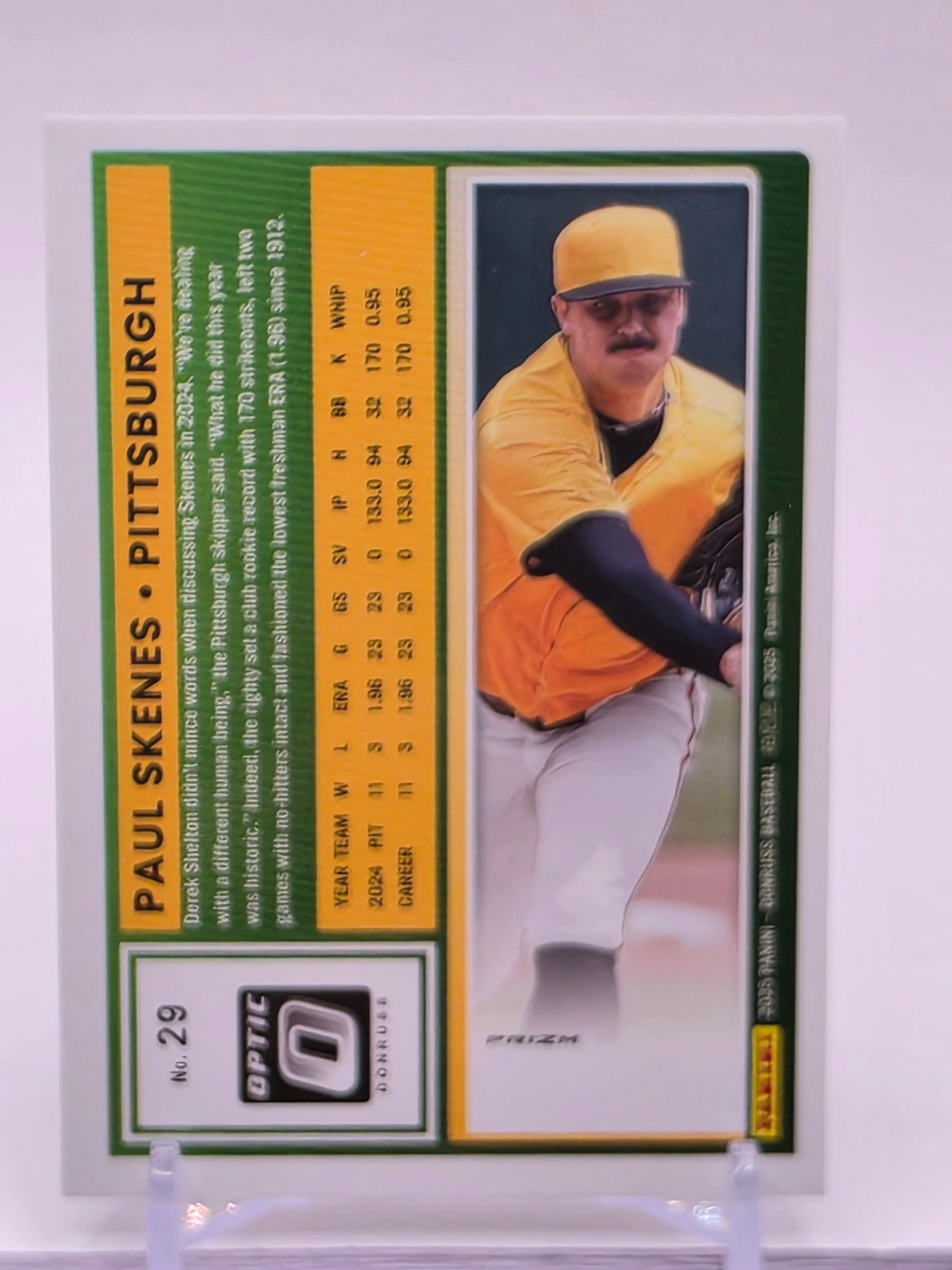 2025 Donruss #29 Paul Skenes Optic Holo