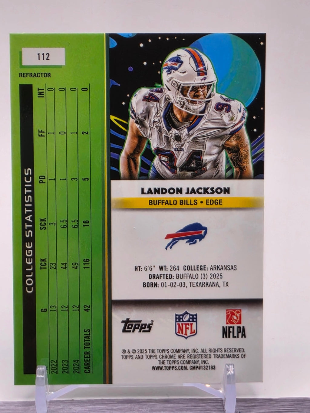 2025 Topps Chrome Cosmic #112 Landon Jackson