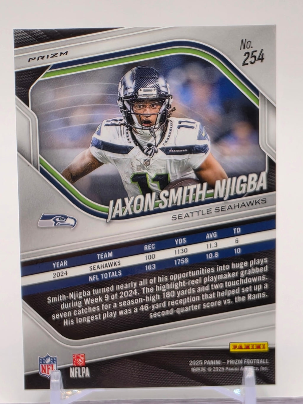 2025 Panini Prizm #254 Jaxon Smith-Njigba