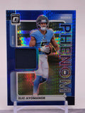 2025 Donruss Optic #RPBH-EAR Elic Ayomanor Rookie Phenoms Blue Hyper