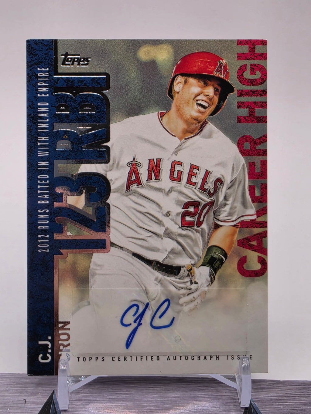 2015 Topps #CH-CC C.J. Cron Career High Autographs (Series One)