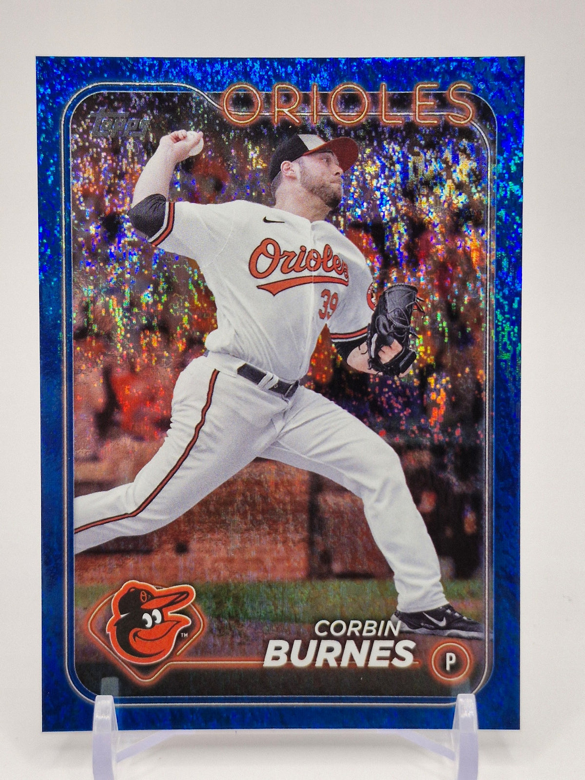 2024 Topps #501 Corbin Burnes Orange Crackle Foil #/299