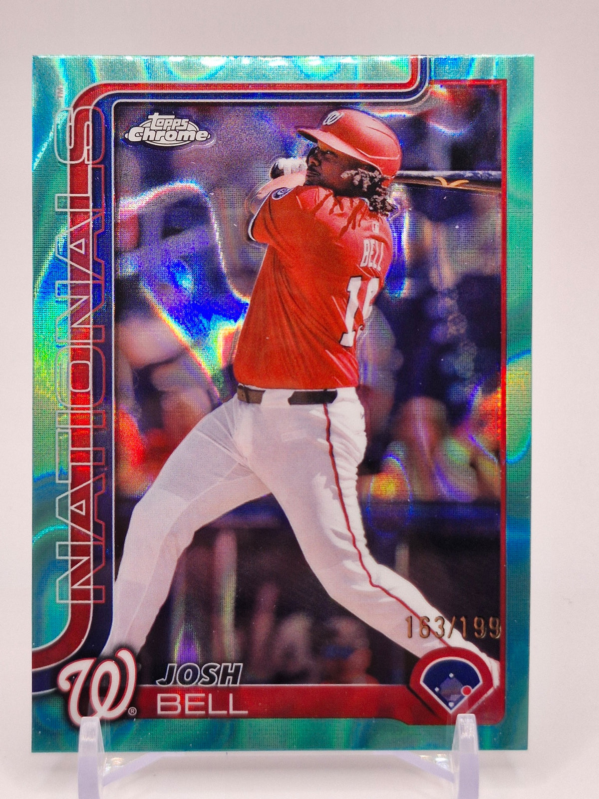 2025 Topps Chrome #263 Josh Bell Aqua Lava Refractors #/199