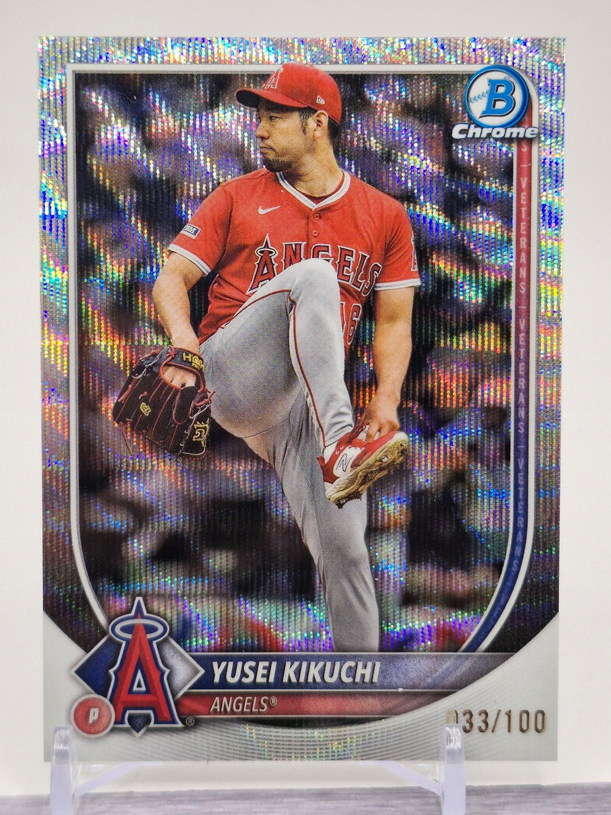 2025 Bowman Chrome #5 Yusei Kikuchi Wave #/100