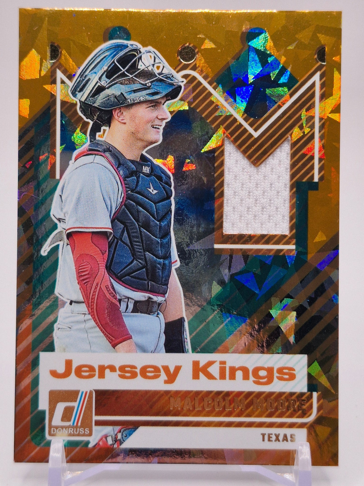 2025 Donruss #JK-MM Malcolm Moore Jersey Kings Orange Ice