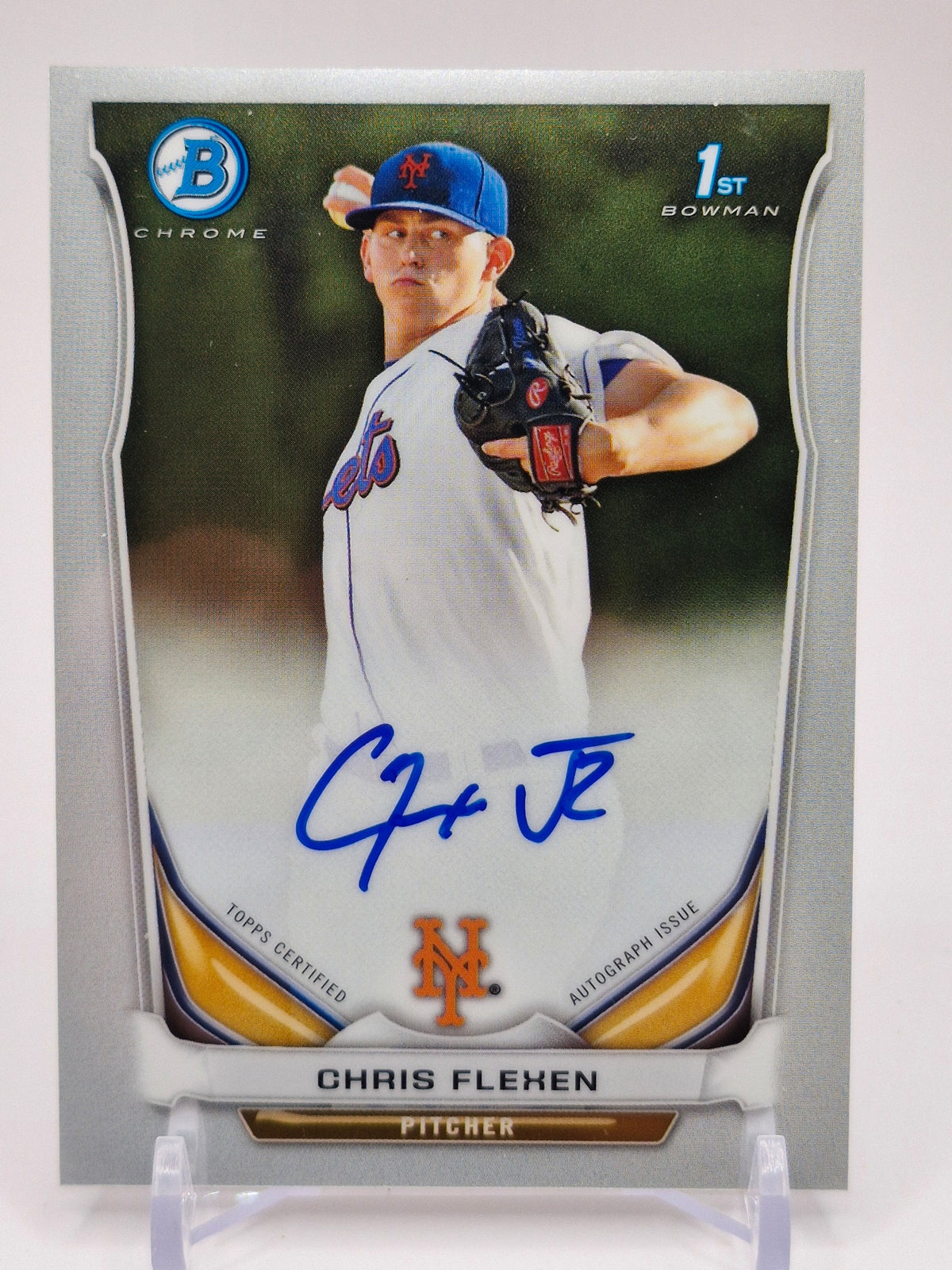 2014 Bowman #BCAP-CF Chris Flexen Chrome Prospect Autographs