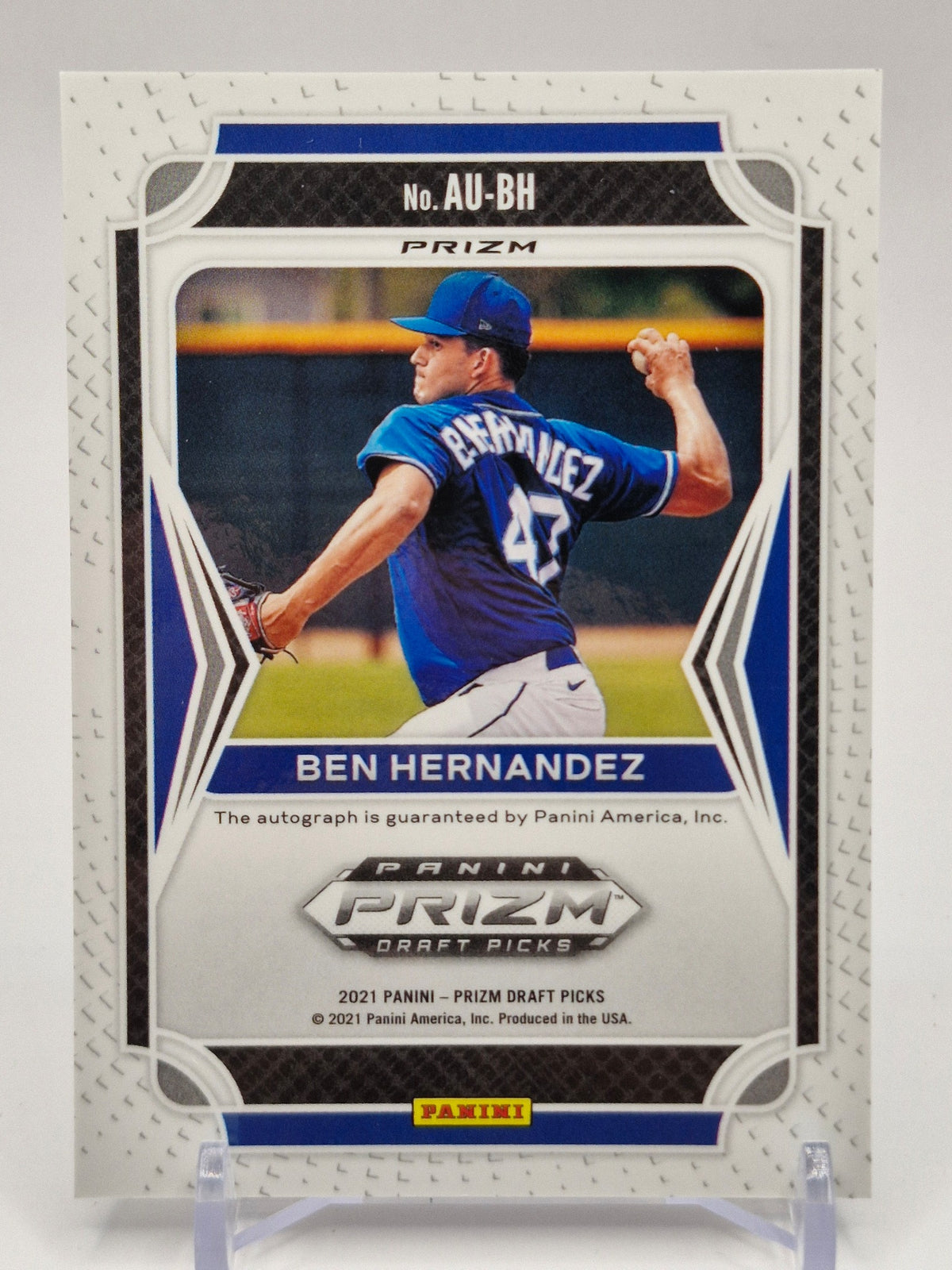 2021 Panini Prizm Draft Picks #AU-BH Ben Hernandez Autographs