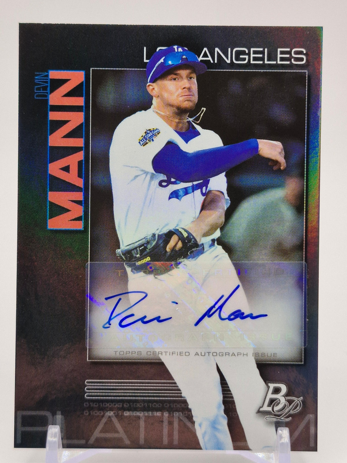 2020 Bowman Platinum #TOP-81 Devin Mann Top Prospect Autographs