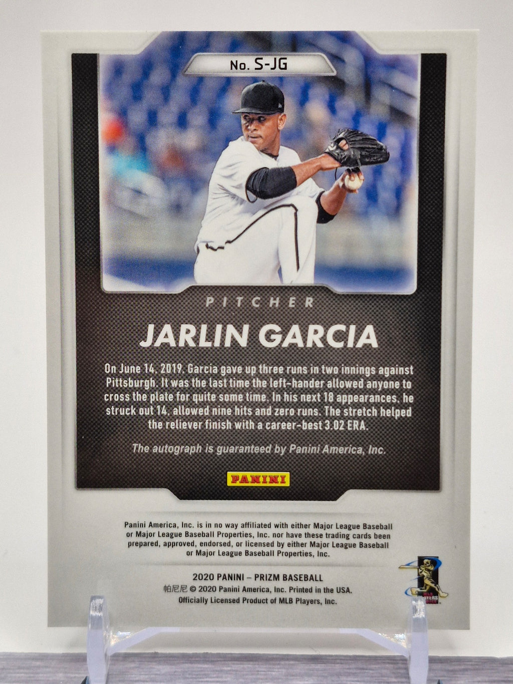 2020 Panini Prizm #S-JG Jarlin Garcia Signatures Silver Prizm