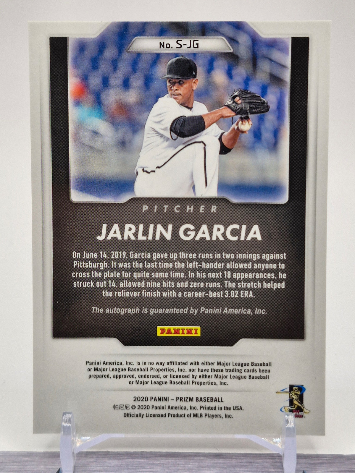 2020 Panini Prizm #S-JG Jarlin Garcia Signatures Silver Prizm