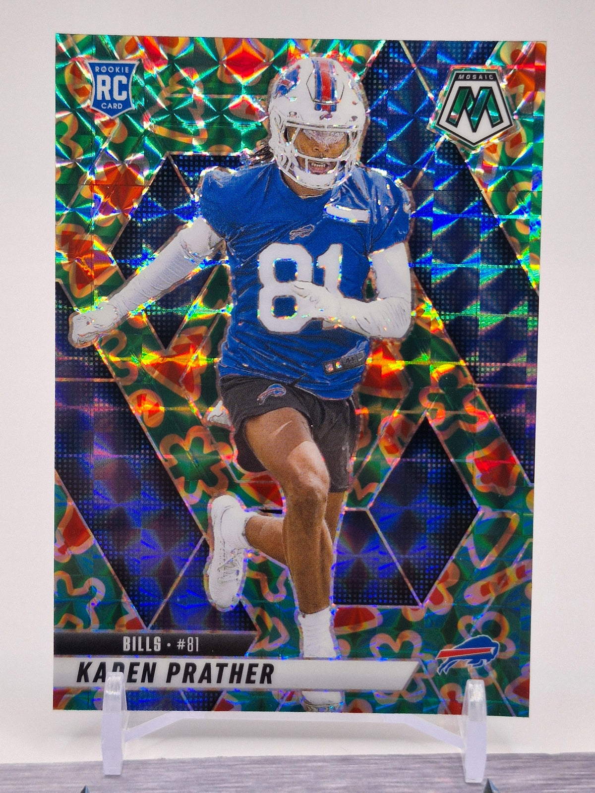 2025 Panini Mosaic #343 Kaden Prather Mosaic Reactive Purple