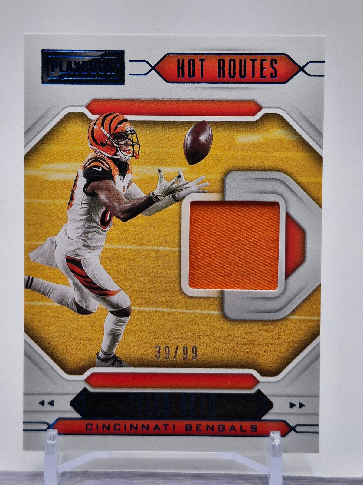 2021 Panini Playbook #HR-TB Tyler Boyd Hot Routes Platinum #/99