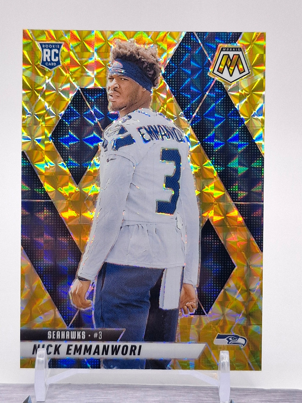 2025 Panini Mosaic #321 Nick Emmanwori Purple Scope