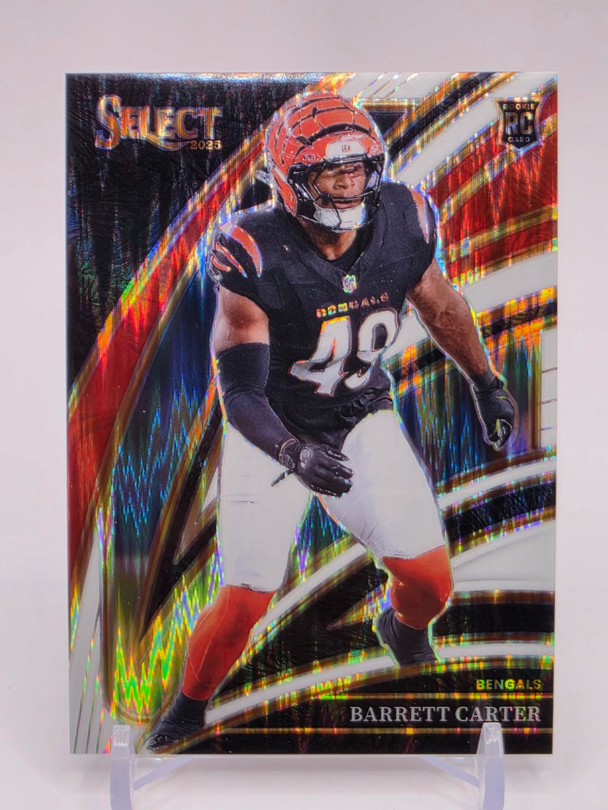 2025 Panini Select #258 Barrett Carter White Prizm Shock #/799