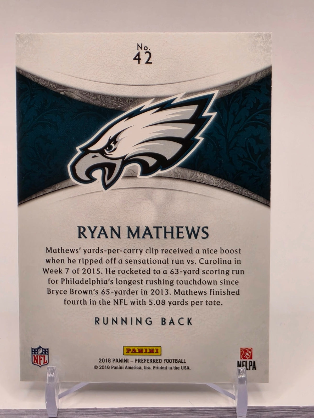 2016 Panini Crown Royale #42 Ryan Mathews