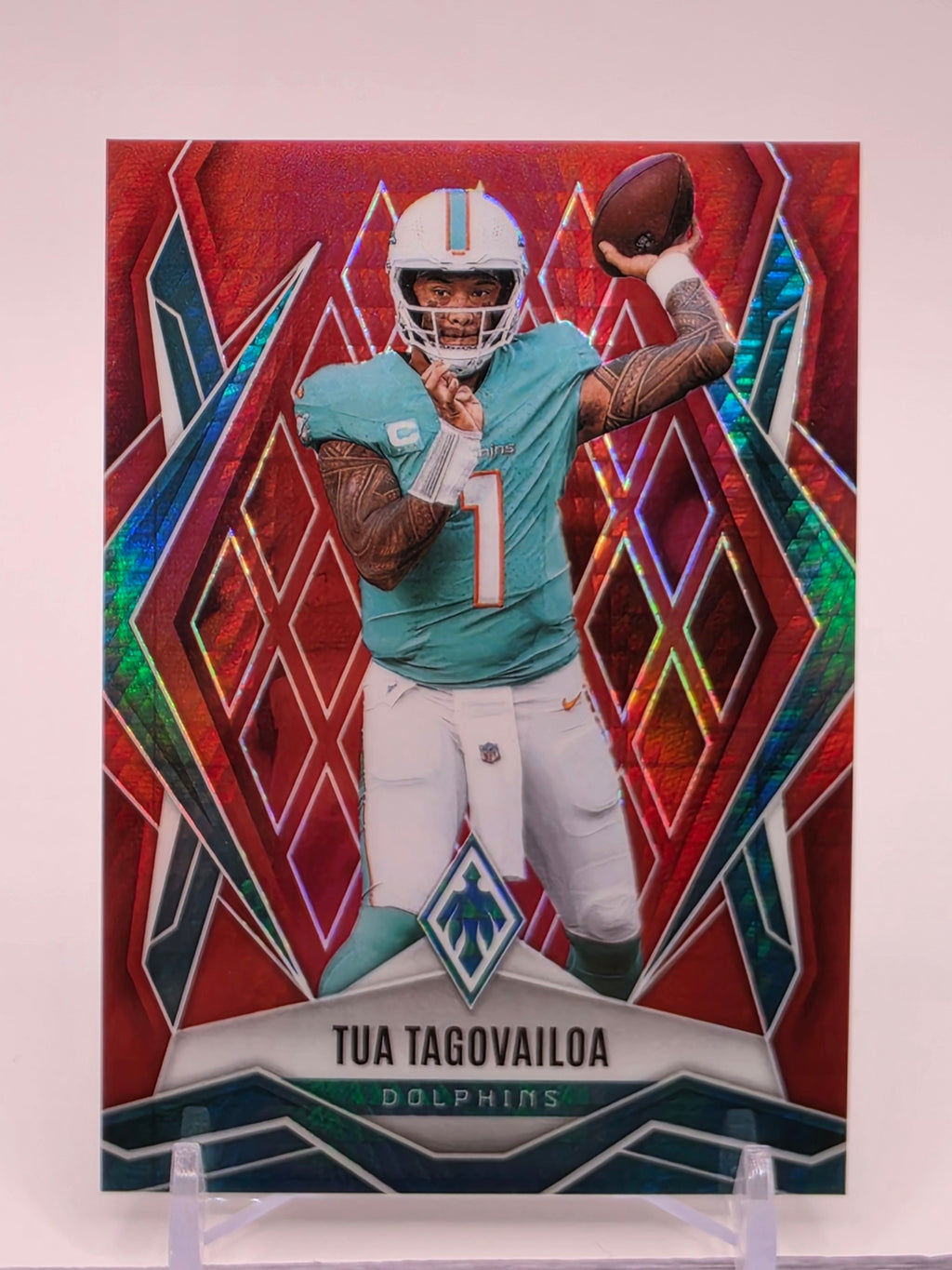 2025 Panini Phoenix #102 Tua Tagovailoa Yellow Lava Prizm #/399