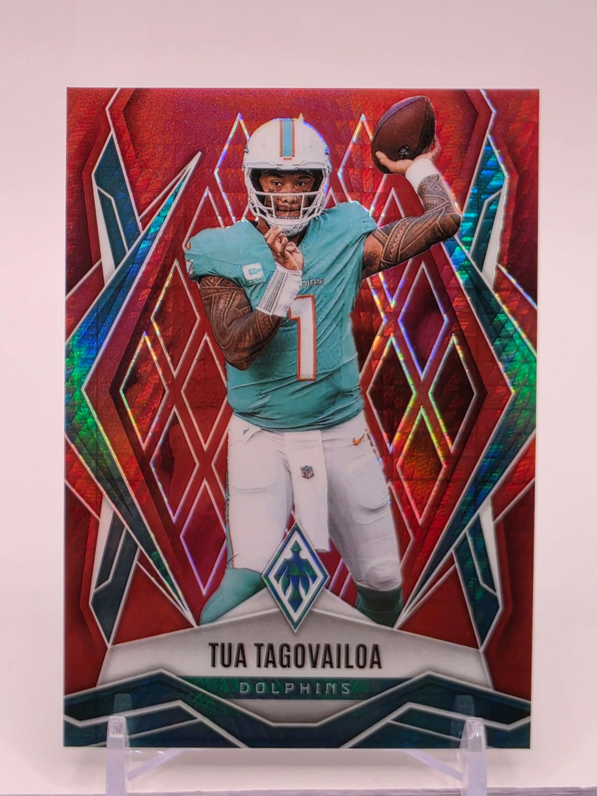 2025 Panini Phoenix #102 Tua Tagovailoa Yellow Lava Prizm #/399