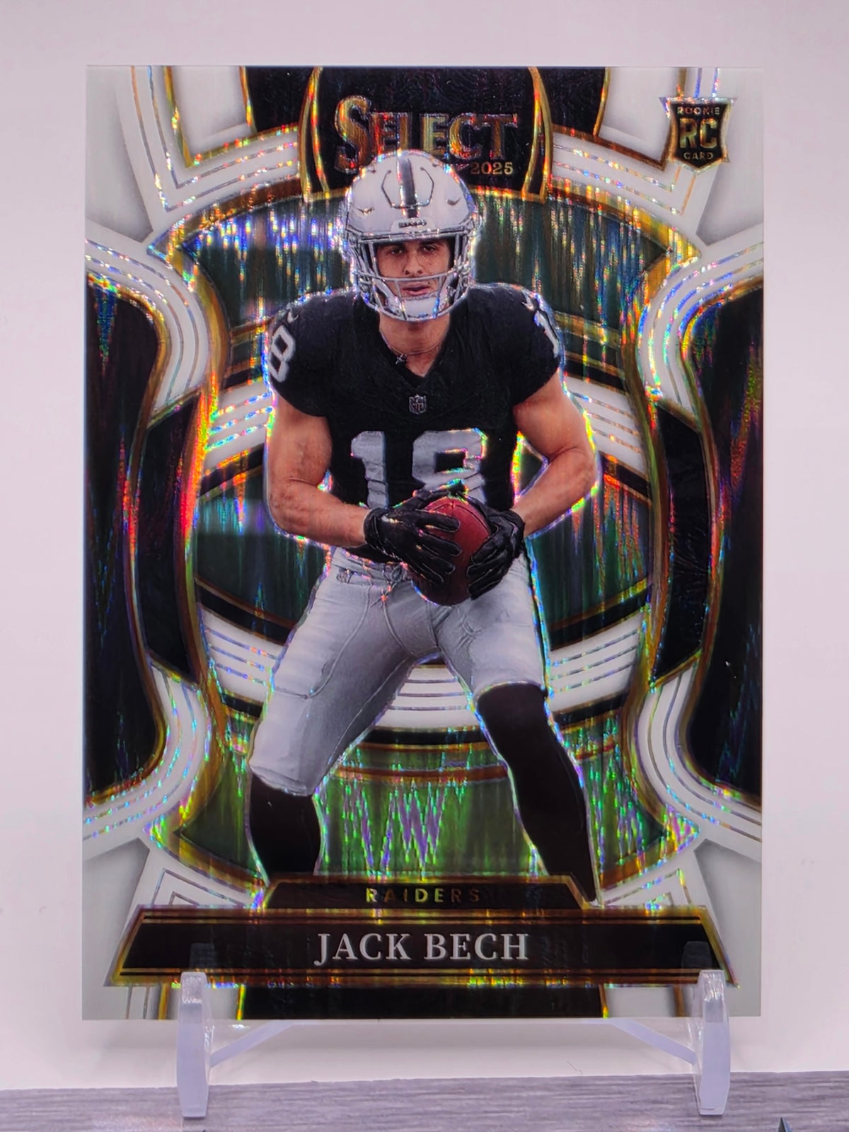 2025 Panini Select #6 Jack Bech Black and Green Prizm Shock #/799