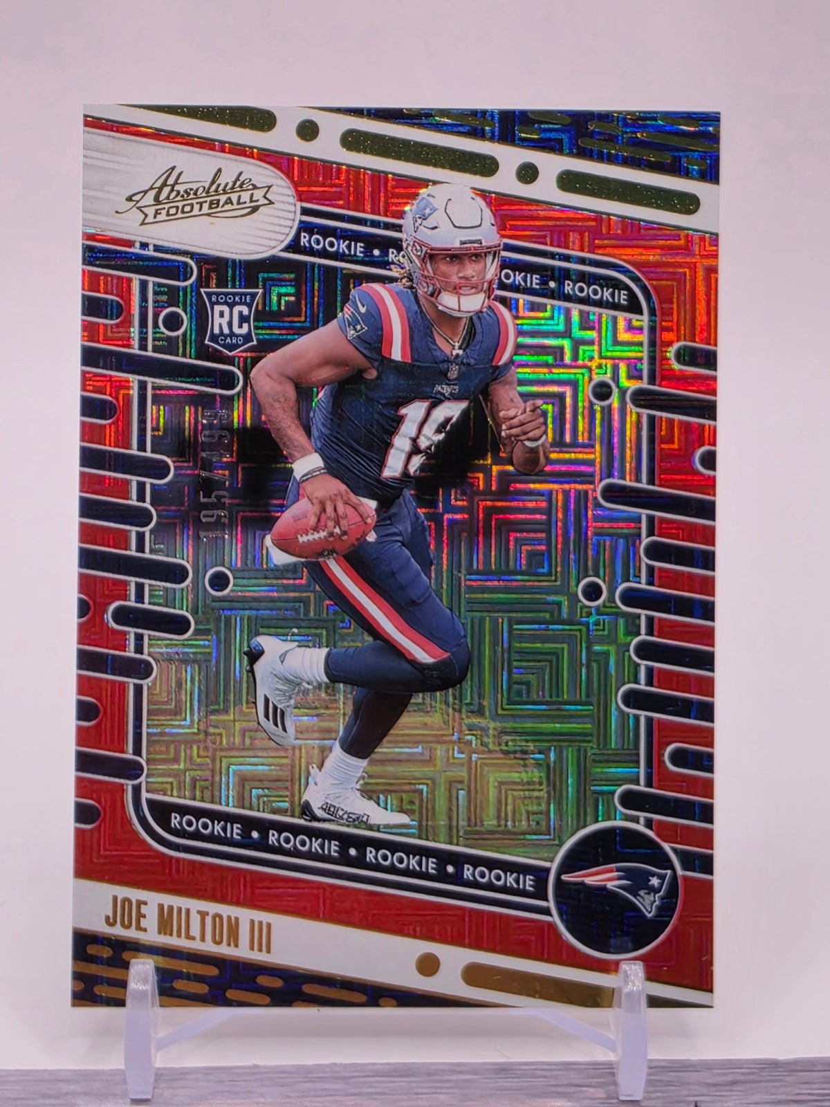 2024 Panini Absolute #197 Joe Milton III Red Squares #/499