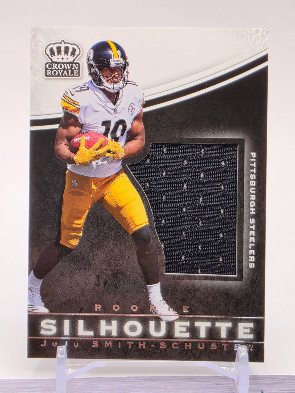 2017 Crown Royale #30 JuJu Smith-Schuster Jumbo Rookie Silhouettes Jerseys