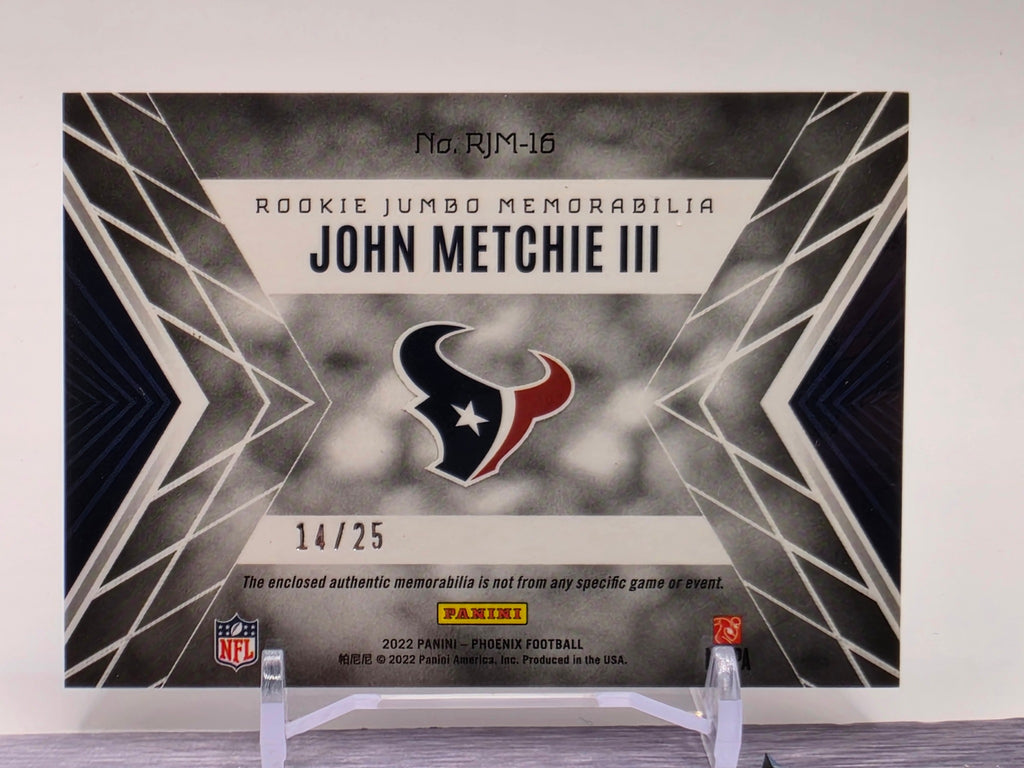 2022 Phoenix #RJM-16 John Metchie III Rookie Jumbo Memorabilia