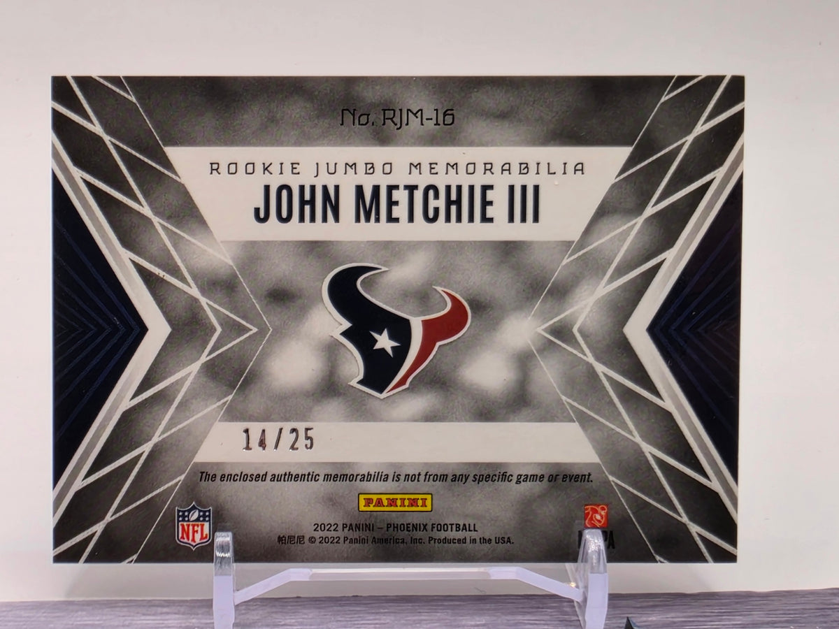 2022 Phoenix #RJM-16 John Metchie III Rookie Jumbo Memorabilia
