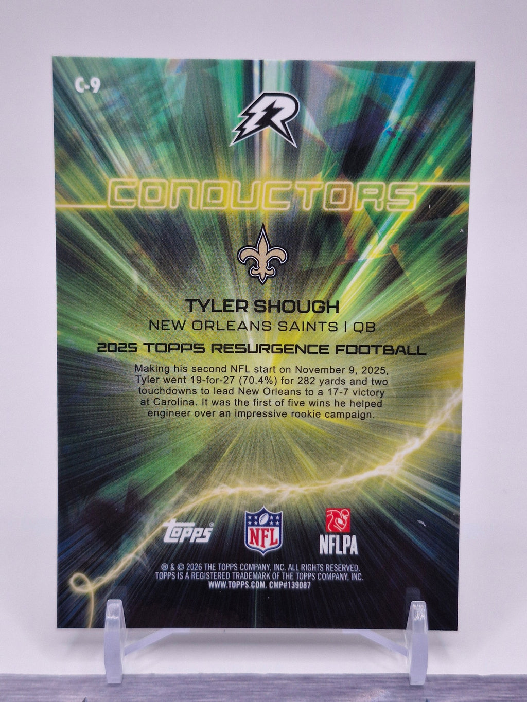 2025 Topps Resurgence #C-9 Tyler Shough Conductors