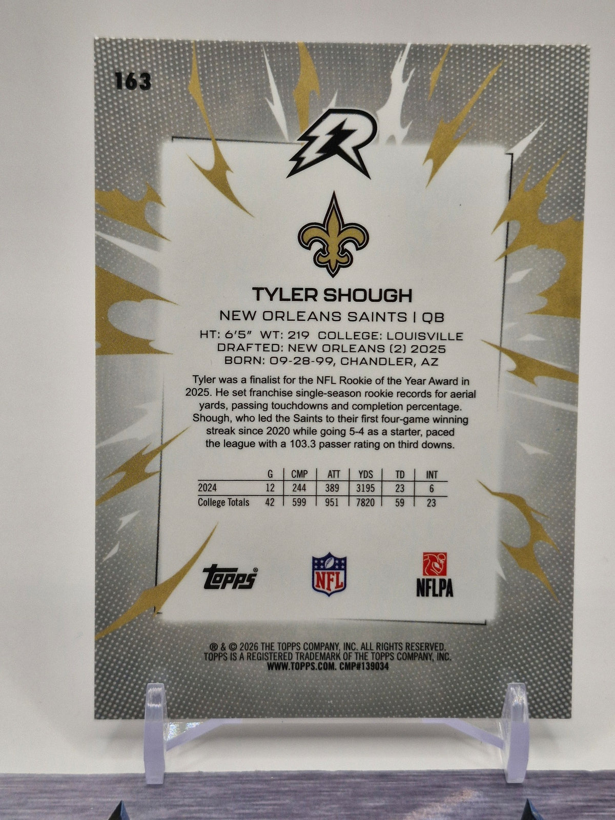 2025 Topps Resurgence #163 Tyler Shough