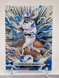 2025 Topps Resurgence #32 Amon-Ra St. Brown Sky Blue & Pink Shock Refractor