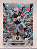 2025 Topps Resurgence #52 Brock Bowers Sky Blue & Pink Shock Refractor