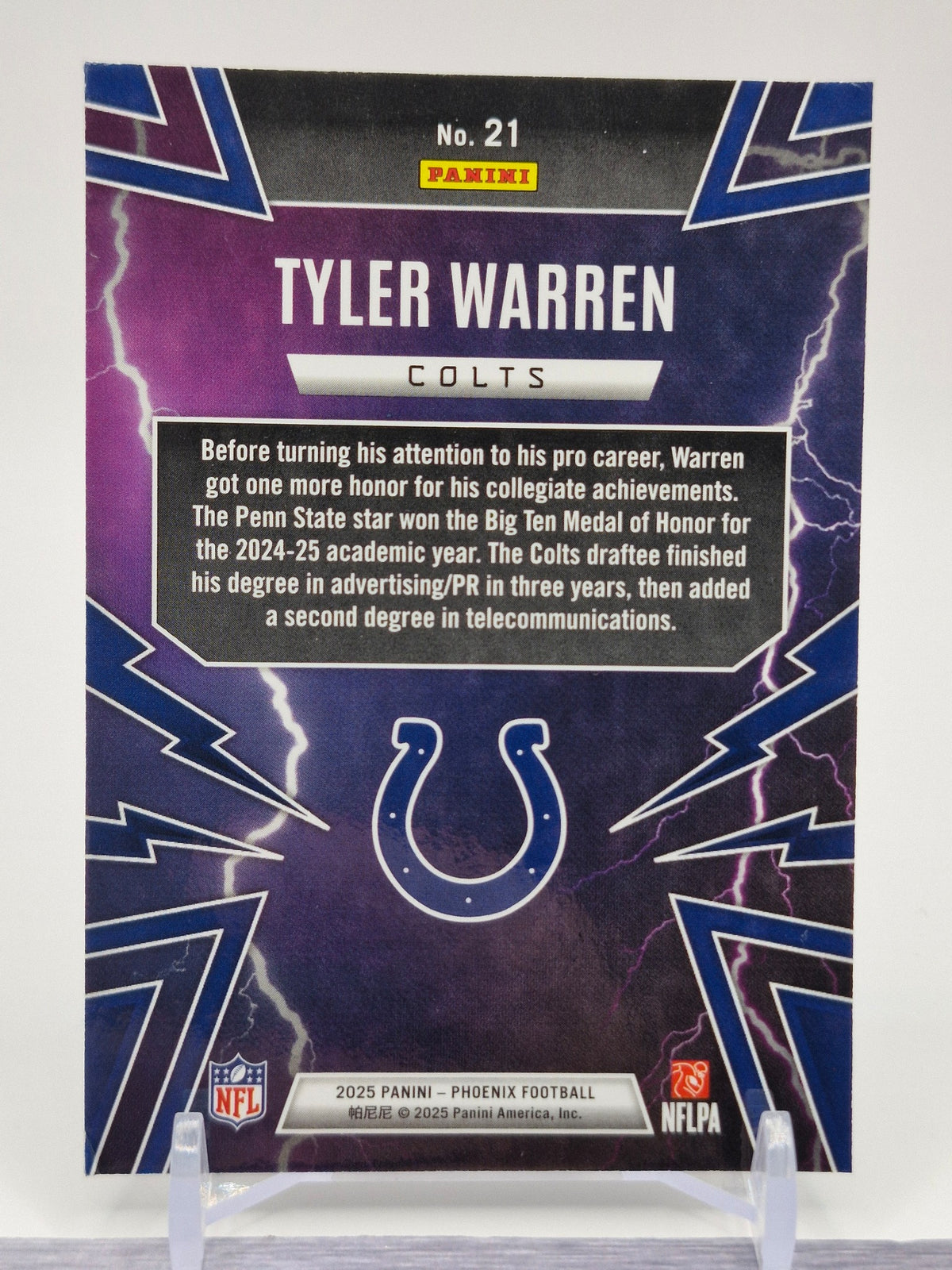 2025 Panini Phoenix #21 Tyler Warren Thunderbirds