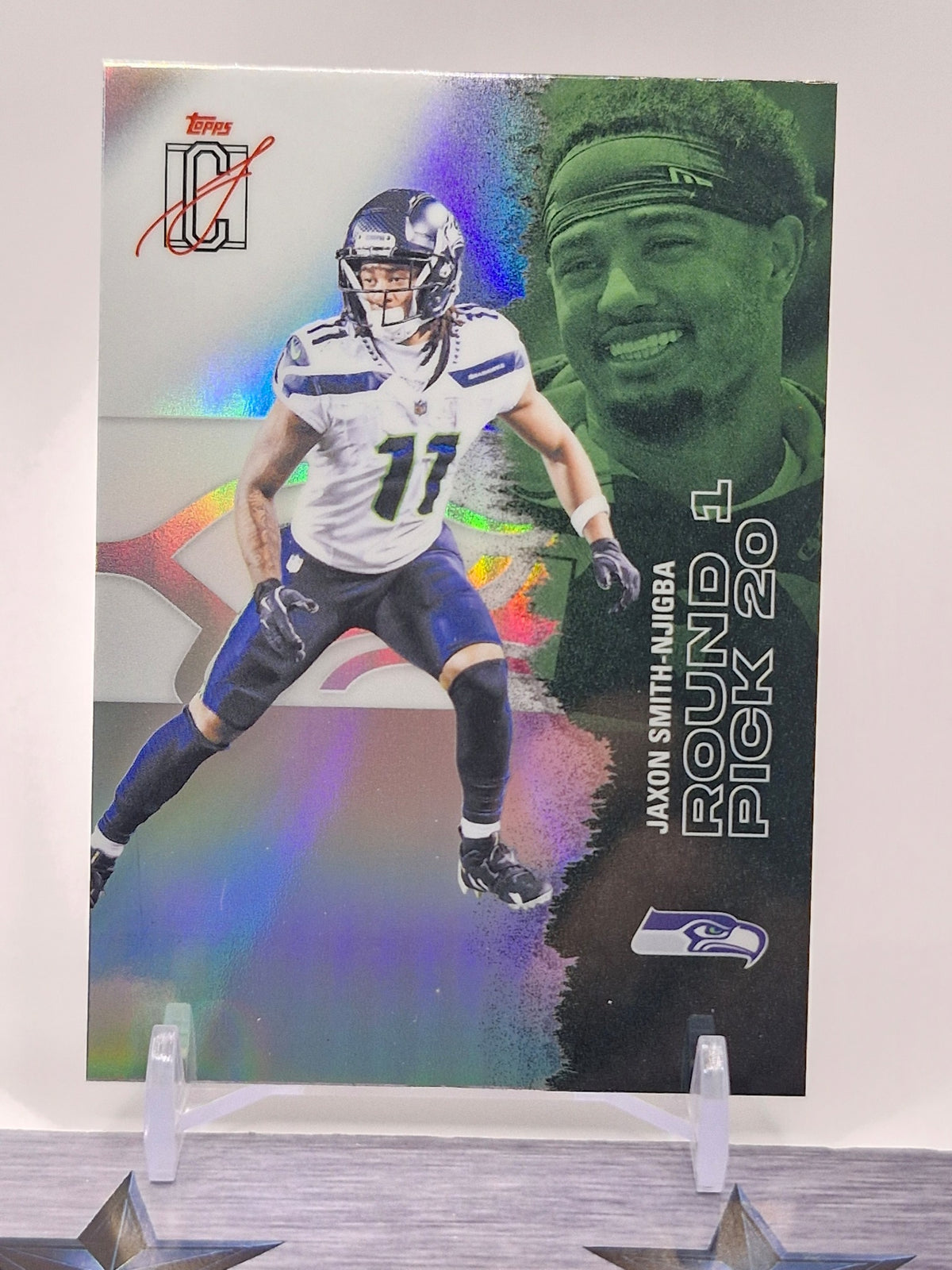 2025 Topps Signature Class #46 Jaxon Smith-Njigba Chrome Refractor