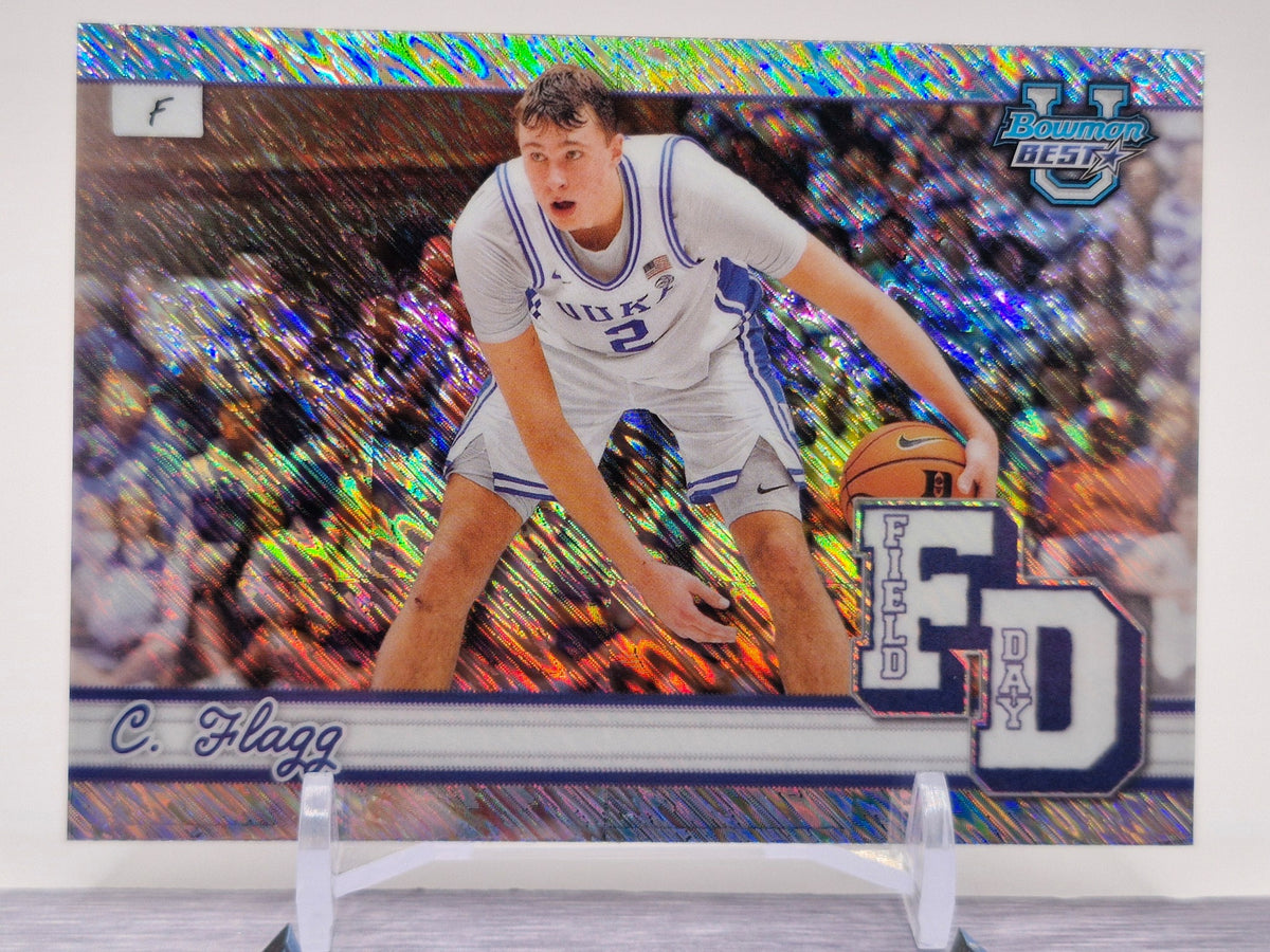 2024-25 Bowman's Best University #FD-1 Cooper Flagg Field Day Gold Refractors