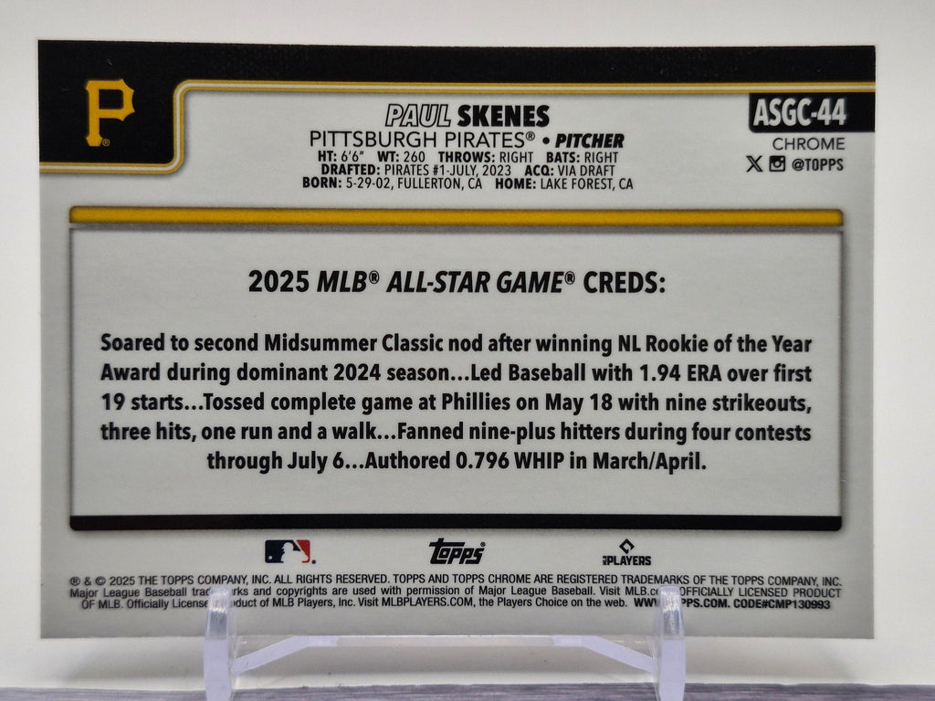 2025 Topps Update #ASG-27 Paul Skenes 2025 All-Star Game