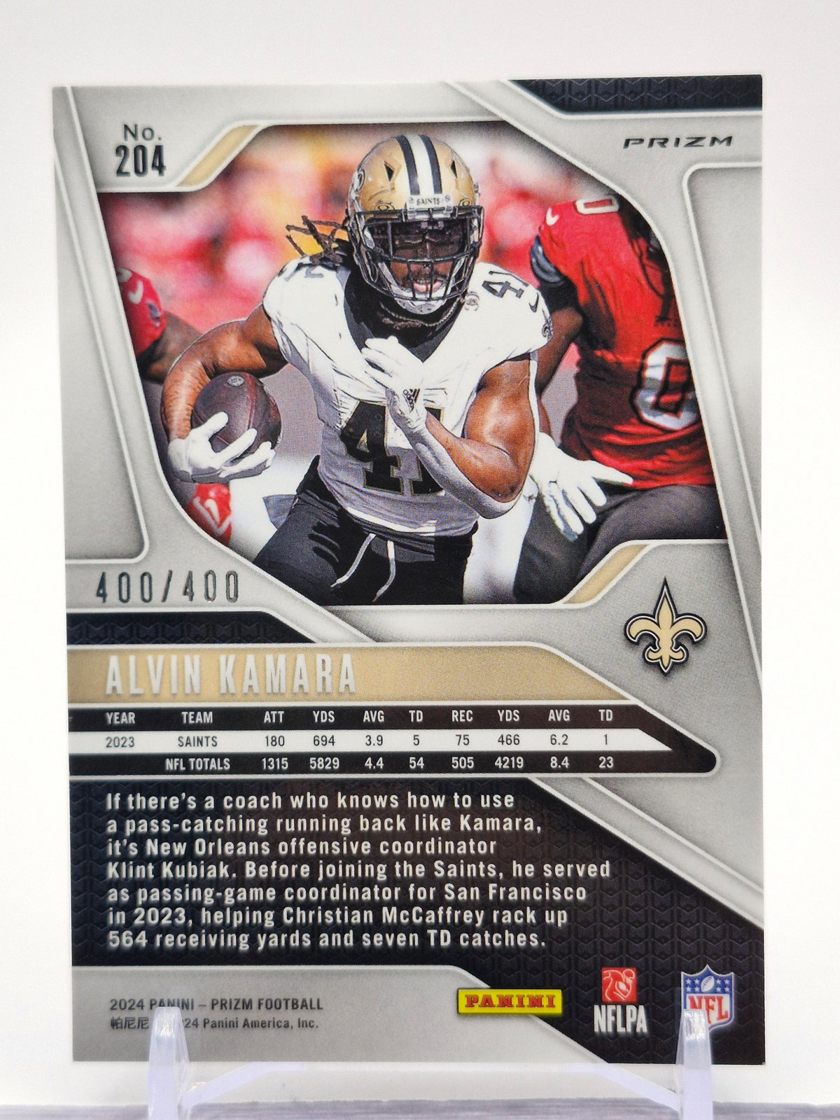 2024 Panini Prizm #204 Alvin Kamara Pandora #/400