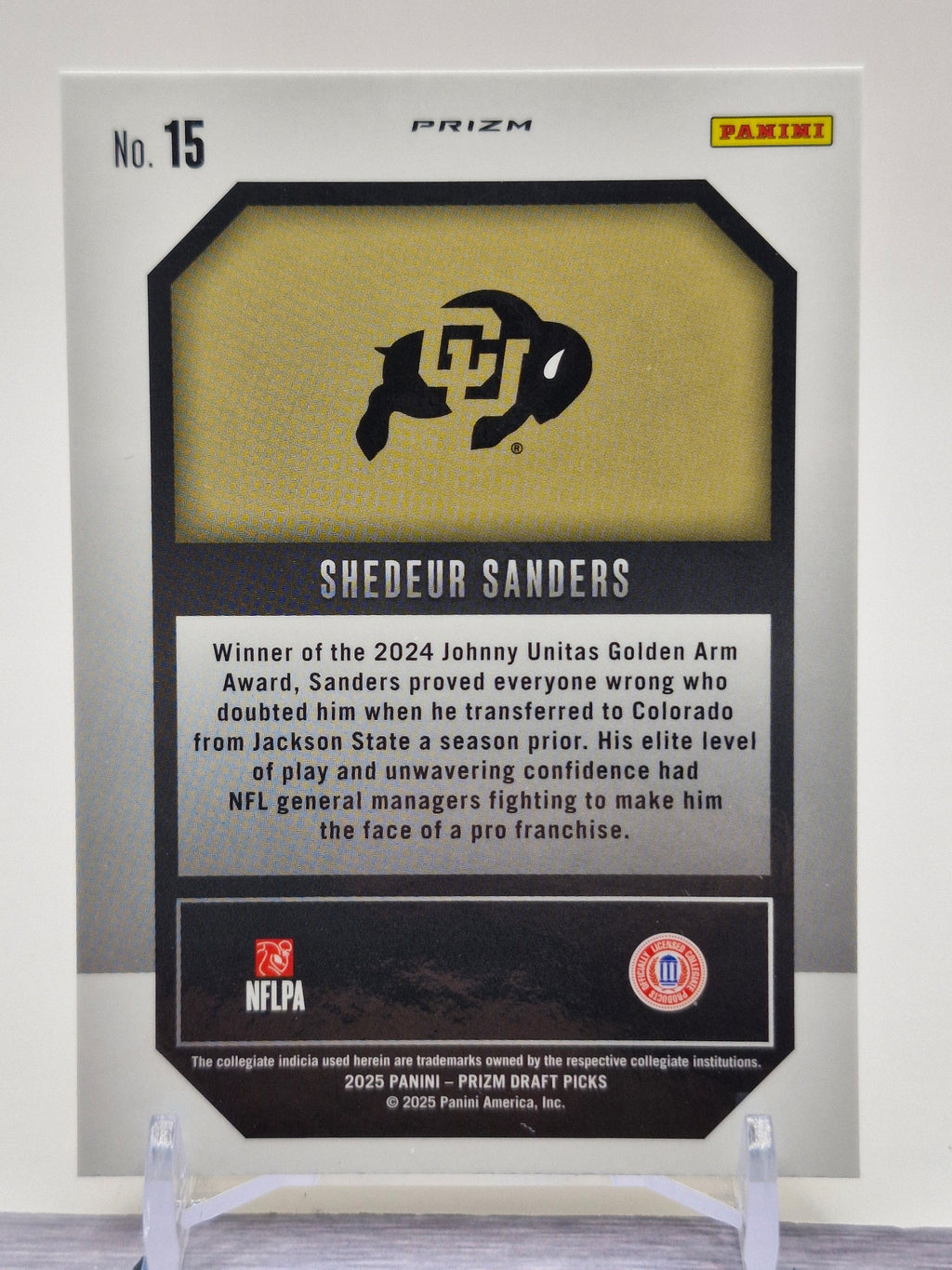 2025 Panini Prizm Draft Picks #15 Shedeur Sanders New Recruits